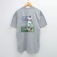 XL/古着 フルーツオブザルーム 半袖 ビンテージ Tシャツ メンズ 00s NFL ニューヨークジャイアンツ バドライト ビール クルーネック グレー