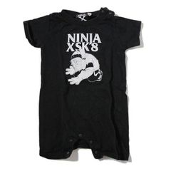 NINJA X (ニンジャエックス) 中古【古着】ロンパース 赤ちゃん ベビー 新生児 Original SK8 Monster Black (80サイズ)