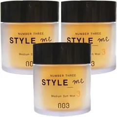 ● 3個セット ナンバースリー スタイルミー ミディアム ソフト ワックス 3 50g ヘアワックス メンズ レディース WAX スタイリング ヘアセットのサムネイル