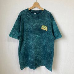 BLUEGRASS TEES KOOL クール タイダイ コットン Tシャツ グリーン 緑 蛍光 アメリカ製 USA XL
