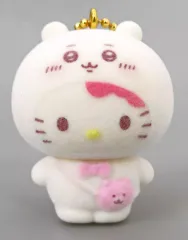 【中古】キーホルダー ハローキティ(ちいかわ) 「ちいかわ なんか小さくてかわいいやつ×サンリオキャラクターズ シークレットフロッキーマスコット」