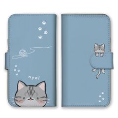 iPhone13 mini 케이스 수첩 형 아이폰 13 미니 스마트 폰 케이스 고양이 고양이 고양이 흰색 고양이 아메리칸 쇼트 헤어 8 치와레 스코티쉬 폴드 페르시아 귀여운 くすみ 휴대 케이스 스마트 폰 커버 휴대 커버 무료 배송 컬러 04