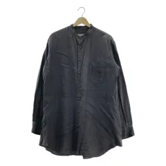 YUTA MATSUOKA / ユウタマツオカ | リネン バンドカラー シャツ | 2 | ブラウン | メンズ