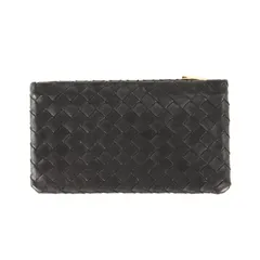 【美品】BOTTEGA VENETA ボッテガヴェネタ バッグ / 現行モデル イントレチャート レザー クラッチバッグ (スモールポーチ 749919) / ブラック 黒 / イタリア製 / ブランド カバン【メンズ】【中古】
