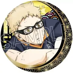 【中古】バッジ・ビンズ 月島蛍 「ハイキュー!! 箔押し和紙缶バッジ 切り絵シリーズ vol.5」