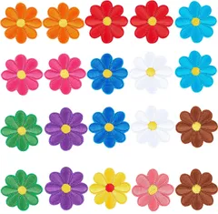 【迅速発送】ワッペン アイロン 花 アップリケ 女の子 子供 小さい 刺繍 かわいい アイロンワッペン 女の子 男の子 ミニワッペン 小さい 名札 刺ワッペン 貼り付けまた縫い付け用 手芸 裁縫 (MIX3)