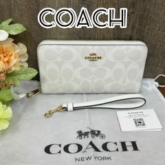 【新品　未使用】　【COACH NEW YORK】　コーチ　ブランド品　メンズ　レディース　財布　長財布　シグネチャー ロング ジップ アラウンド ウォレット  品番: C4452 IMRFF