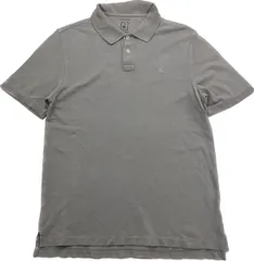 Calvin Klein ☆ シンプルの極み◎ 半袖 コットン ポロシャツ グレー M 春夏 アメカジ 大人カジュアル 定番 人気 カルバンクライン■S2002