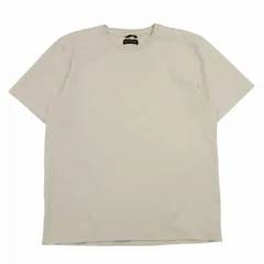 テットオム TETE HOMME ストレッチ ジャージー生地 Tシャツ 半袖 クルーネック ロゴ 刺繍 プルオーバー カットソー L アイボリー メンズ ♪8のサムネイル