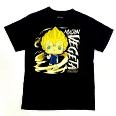 ドラゴンボール 魔人ベジータ Tシャツ Mサイズ ブラック 半袖 古着