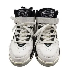 美品  ルイ・ヴィトン スニーカー レザー トレイナー2ラインスニーカー 27cm　Loius Vuitton バスケットボールシューズから着想を得た、ボリューム感のあるスポーティなデザイン