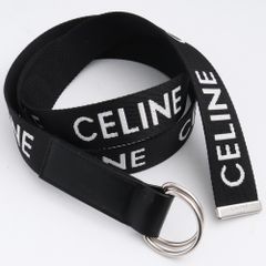 セリーヌ ミディアム ダブルリングベルト ジャカードテキスタイル カーフスキン CELINE ミディアム ダブルリングベルト ジャカードテキスタイル&カーフ