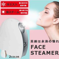 温冷フェイススチーマーミスト美顔器 毛穴フェイシャルホットクール 美肌スキンケア