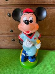 used品　ミッキーマウス　背番号17 レトロ貯金箱　タケウチ ミッキーマウス野球選手貯金箱　※