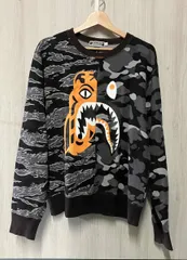 A Bathing Ape カモフラージュ シャークトレーナー スウェット　L ABC CAMO SHARK CREWNECK SWEATSHIRT | bape.com