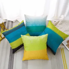 【特価商品】リネンっぽい 4枚セット おしゃれ 北欧 可愛い 柄 45x45cm 綿とリネン 亜麻 クッションカバー ソファー用クッションカバー ソファ背当て OTOSTAR 装飾枕カバー 座布団カバー