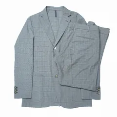 美品　SANTANIELLO グレー スーツジャケットとスラックス v797mf-2718-79b.jpg