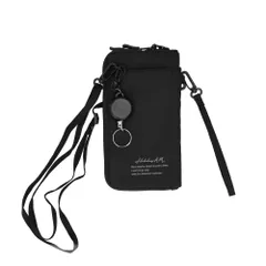 ☆ ブラック ☆ Holiday A.M. ホリデーエーエム KB155 ワンマイルポーチ スマホショルダー 財布 スマホ ポーチ ショルダー メンズ レディース スマホポーチ ネックポーチ 斜めがけ 首かけ 肩掛け おしゃれ シンプル お財布ポシェット
