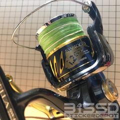 リール用ライン号数ステッカー 10枚セット！釣り！魚種35種類送料込！
