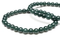 グアテマラ産◇希少マンサーノ翡翠 ブルージェダイト 青翡翠 6mm ブレスレット 1個売り パワーストーン 天然石 _B1290-6