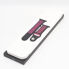 箱付 ナイキ アップルウォッチ用 純正ベルト 32mm用 ブラック/ピンク メンズ/レディース腕時計用 KRH その他 2000000 NSK