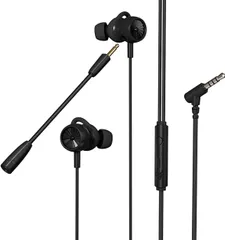 【ゲーム向け】ゲーミングイヤホン 有線 3.5mm 重低音 取り外し可能 マイク付き イヤホン ワイヤード カナル型 イヤフォン リモコン 通話可能 音量調整 ゲーミングヘッドセット 軽量 ps4 ps5 スマホ PC Nintendo Switch