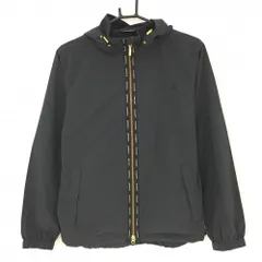 ルコック ジップパーカー 黒 ジャケット 収納袋付 レディース L ゴルフウェア le coq sportif