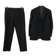 アクアスキュータム 日本製 ウール100% スーツ 上下 セットアップ 92A5 チャコールグレー Aquascutum メンズ