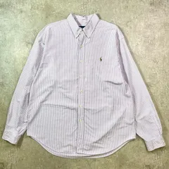 Ralph Lauren ラルフローレン CLASSIC FIT キャンディストライプシャツ メンズXL 