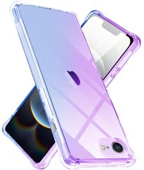 【在庫処分】携帯カバー 人気 一体型 防塵 6.1インチ 用カバー iPhone16e 黄変防止マホケース (パープルブルー) 滑り止め 米軍MIL規格取得 カメラ保護 衝撃吸収 耐衝撃 ケース ケース グラデーション色 軽量 薄型 TPU クリア 用 16e