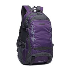 ☆ Purple ☆ Hiking Backpack, Approx. 30L, Rucksack, Bag パック Day パック Hiking Backpack, Mountain Rucksack, Emergency Backpack, Lightweight, Multifunctional, Outdoor Trek King Camping and hiking gear for men and women (unisex)