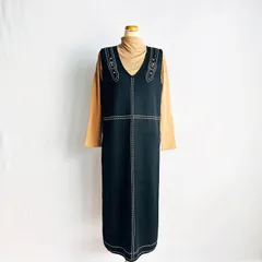 レディース コーデ売り ハイネック ニット ブラウン silent worth Mサイズ ノースリーブ ワンピース ブラック 刺繍 秋服 まとめ売り 婦人服 セット売り