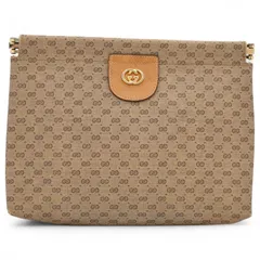 グッチ GG セカンドバッグ オールド ブラウン ポーチ Bランク gu6308cc