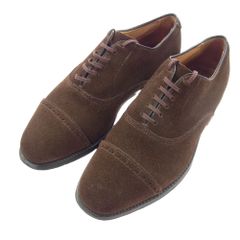 ALLEN EDMONDS アレンエドモンズ 42481 Byron パンチキャップトゥ スエード レザーシューズ ブラウン系 7【中古】