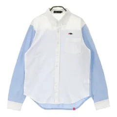 サイズ：S ROUGH&SWELL ラフアンドスウェル  長袖シャツ ボタンダウン  ブルー系 [240101526375] ゴルフウェア メンズ ストスト