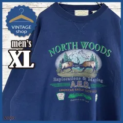 【AMERICAN EAGLE】古着アメリカスウェット長袖メンズXLネイビー