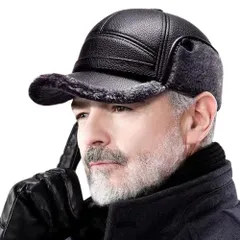 [ALVEIN] メンズ 耳当て付き 帽子 防寒 防風 キャップ 裏ボア ゴルフ コンパクト 紳士 屋外作業 登山 自転車 釣り (JP, アルファベット, Free Size, グレー) [グレー] [Free Size]