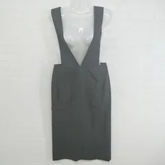 ◇ NATURAL BEAUTY BASIC ノースリーブ 膝下丈 ジャンバースカート ワンピース サイズM ダークグレー系 レディース E  【1304050001048】