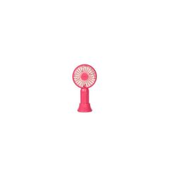 即納：PRISMATE（プリズメイト）充電式ウルトラミニ静音ハンディファン スタンド＆ネックストラップ付 PR-F048 (PK(ピンク)) 1