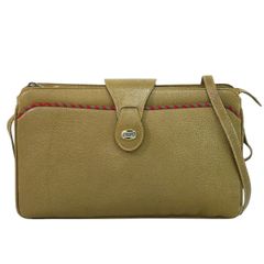 本物 グッチ GUCCI オールドグッチ ショルダーバッグ ポシェット レザー ブラウン バッグ 中古 【フォロー割】