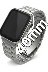 40mm シルバー×シルバー　アップルウォッチ カバー apple watch カバー画面保護付き　 ケース バンド セット ：4/5/6/7/8/9/se/se2/se3