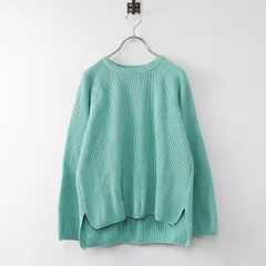 バトナー BATONER FOR UNITED ARROWS シルク混ハイカウントリブクルーネック 1/トップス ニット プルオーバー 長袖【2400013754644】