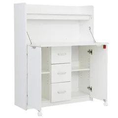 【新品登場】【ホワイト】学習机 デスク パソコンデスク  勉強机 折り畳み天板 引き出し pcデスク 棚付き 収納 省スペース リビング学習 ワークデスク 子供 大人 テレワーク 在宅ワーク リモートワーク 北欧 新作