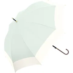 ☆ ミントグリーン ☆ Natural basic レディース 傘 60cm ジャンプ傘 60cm レディース グラスファイバー傘 ワンタッチ傘 雨傘 長傘 晴雨兼用 傘 かさ カサ ワンタッチジャンプ 婦人傘 グラスファイバー ワンタッチ 軽量 軽い