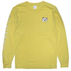 未使用/タグ付き】 RIPNDIP タイダイ柄 ロンT 中指猫 ロゴ入り XL