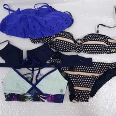 ロキシー 水着 ビキニ トップス パンツ まとめ 4点セット サイズS・M レディース ROXY