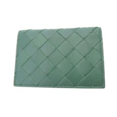 ≪値下げ≫【中古】BOTTEGA VENETA ボッテガヴェネタ 749417 イントレチャート カードケース グリーン 定期入れ ICカード  緑 メンズ ユニセックス プレゼント A2402698 【無料ギフトラッピング承ります】