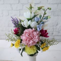 墓花 アートフラワー 仏花 胡蝶蘭 お手入れ不要 枯れません　お悔み　お供え　お盆　167