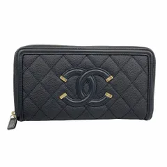 開運財布！新品未使用 シャネル CCフィグリー キャビア 黒 正規品保証2856