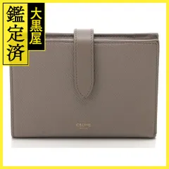 CELINE セリーヌ 財布 ミディアムストラップウォレット グレージュ 